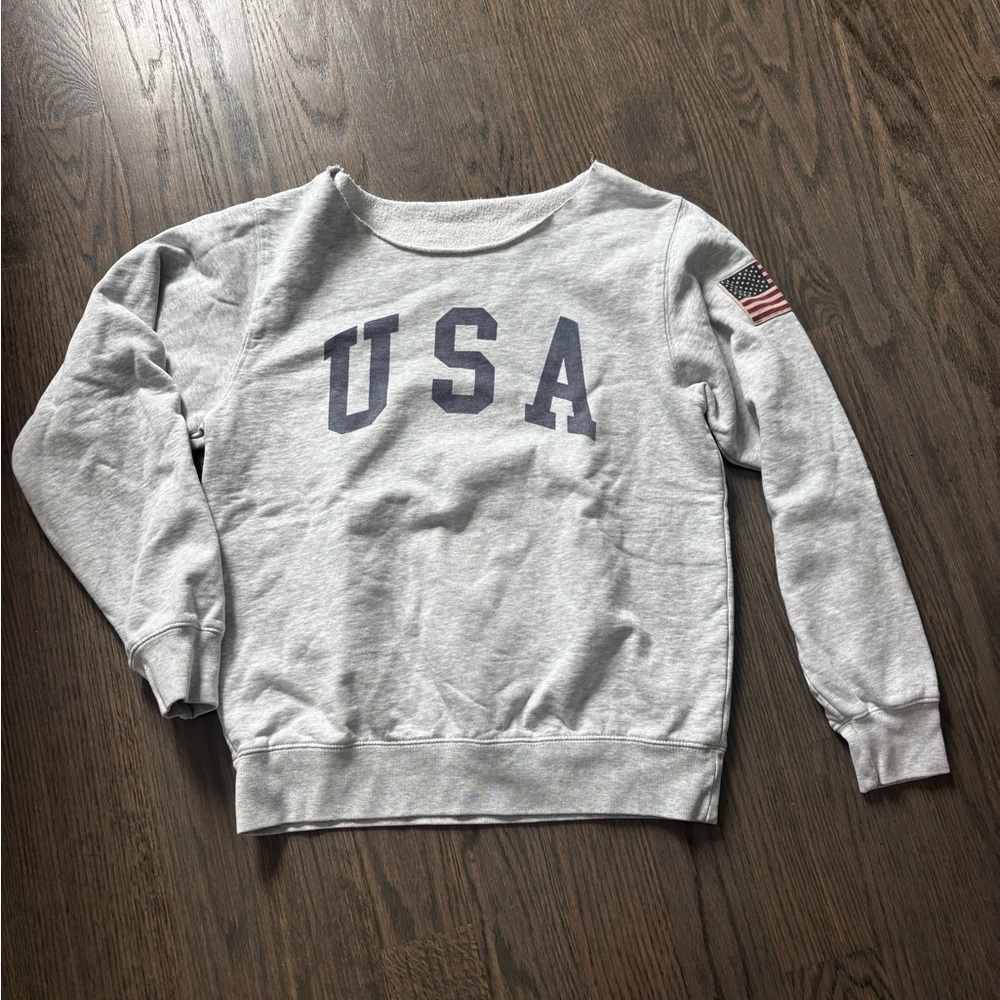 Brandy MelvilleGray USA Women's Sweatshirt